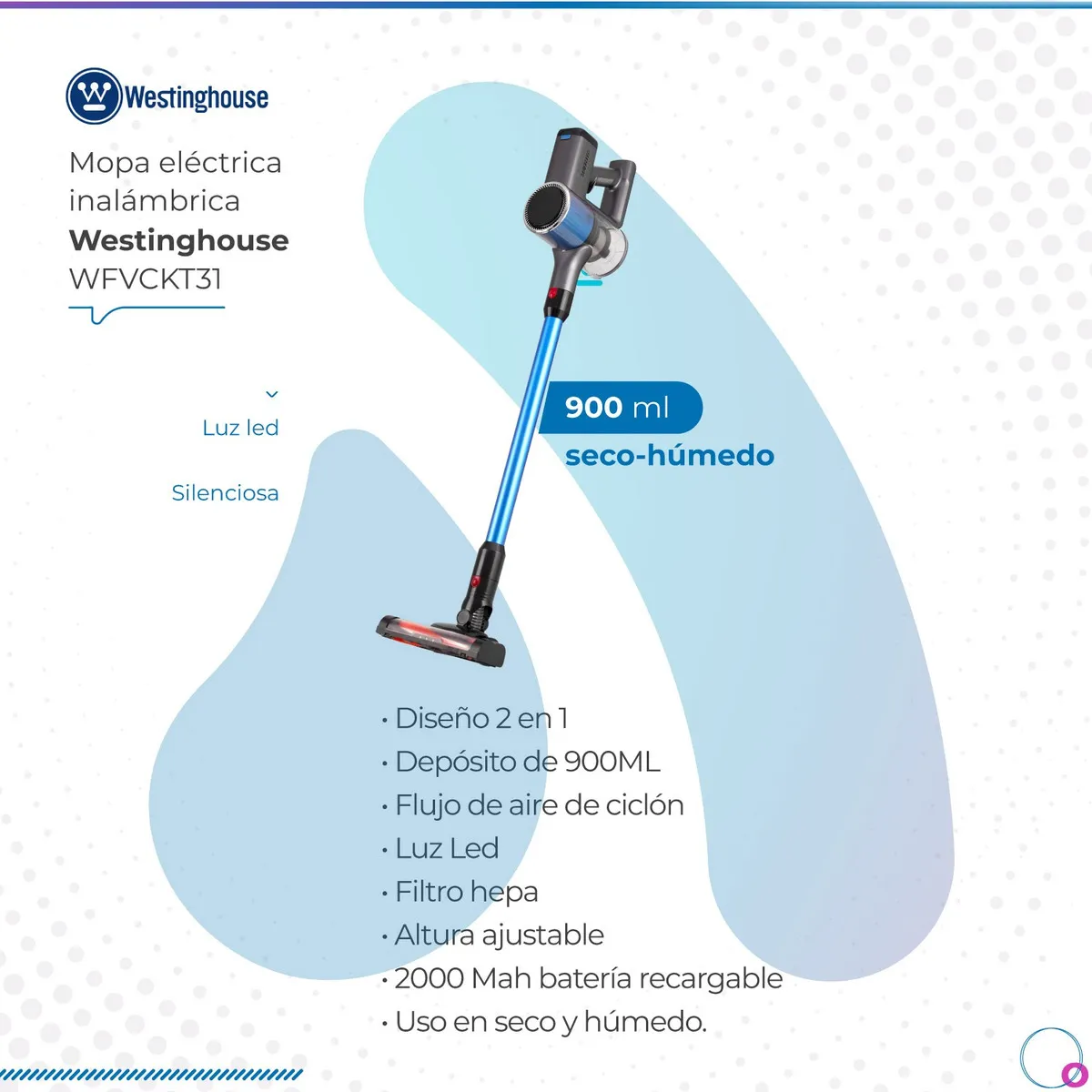 ASPIRADORA INALAMBRICA WESTINGHOUSE 3